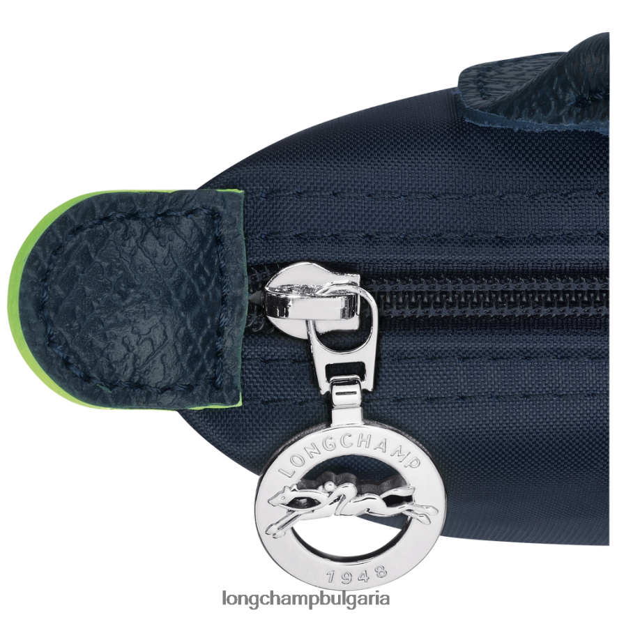 военноморски флот Жени le pliage зелена торбичка с дръжка кожени изделия Longchamp 6084PZ673