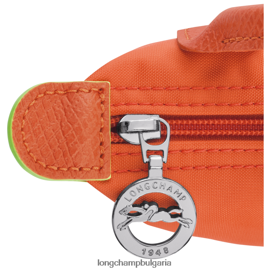 морков Жени le pliage зелена торбичка с дръжка кожени изделия Longchamp 6084PZ674
