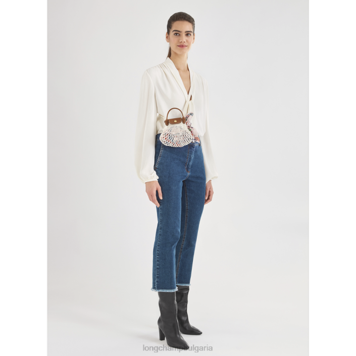 екрю Жени le pliage filet mesh bag кожени изделия Longchamp 6084PZ19