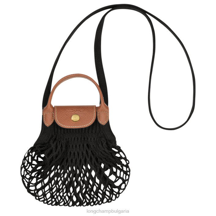 черен Жени le pliage filet mesh bag кожени изделия Longchamp 6084PZ218