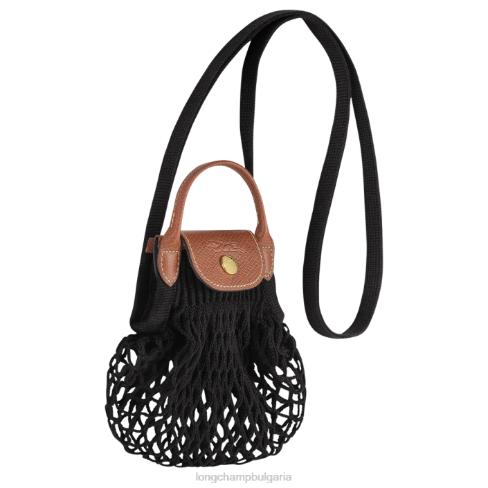 черен Жени le pliage filet mesh bag кожени изделия Longchamp 6084PZ218