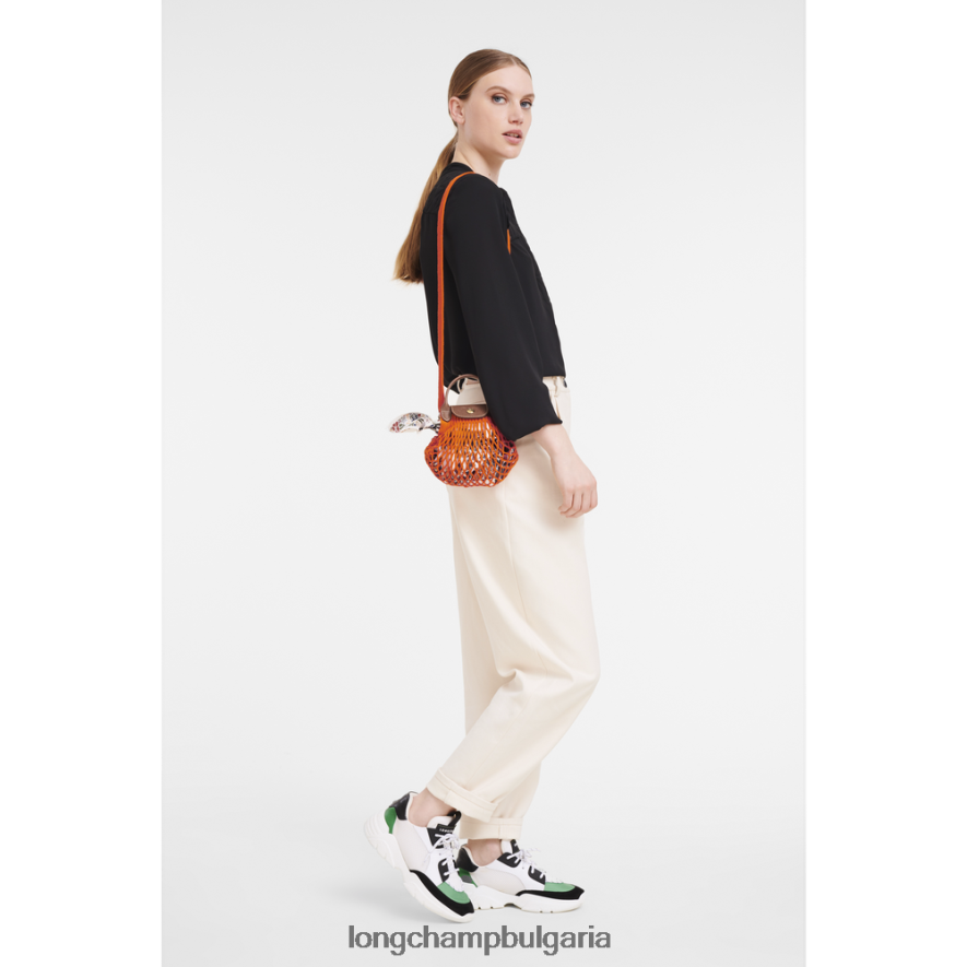 оранжево Жени le pliage filet mesh bag кожени изделия Longchamp 6084PZ6