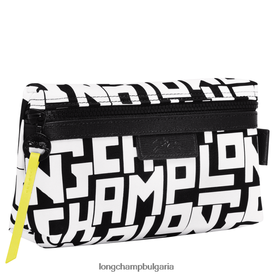 Черно бяла Жени le pliage lgp торбичка кожени изделия Longchamp 6084PZ677