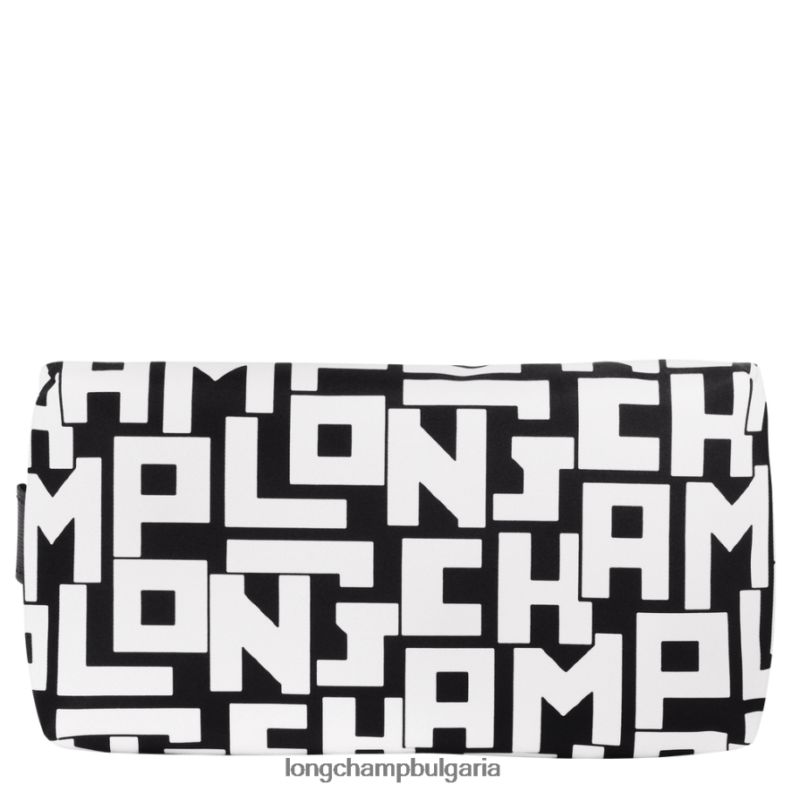 Черно бяла Жени le pliage lgp торбичка кожени изделия Longchamp 6084PZ677