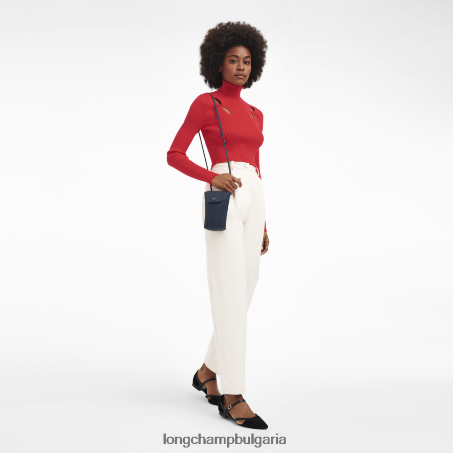 военноморски флот Жени калъф за телефон le pliage xtra с кожена дантела кожени изделия Longchamp 6084PZ720