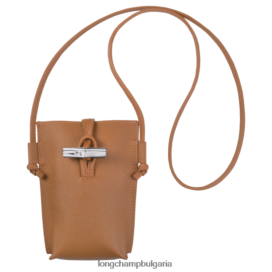 естествено Жени калъф за телефон roseau с дантела кожени изделия Longchamp 6084PZ684