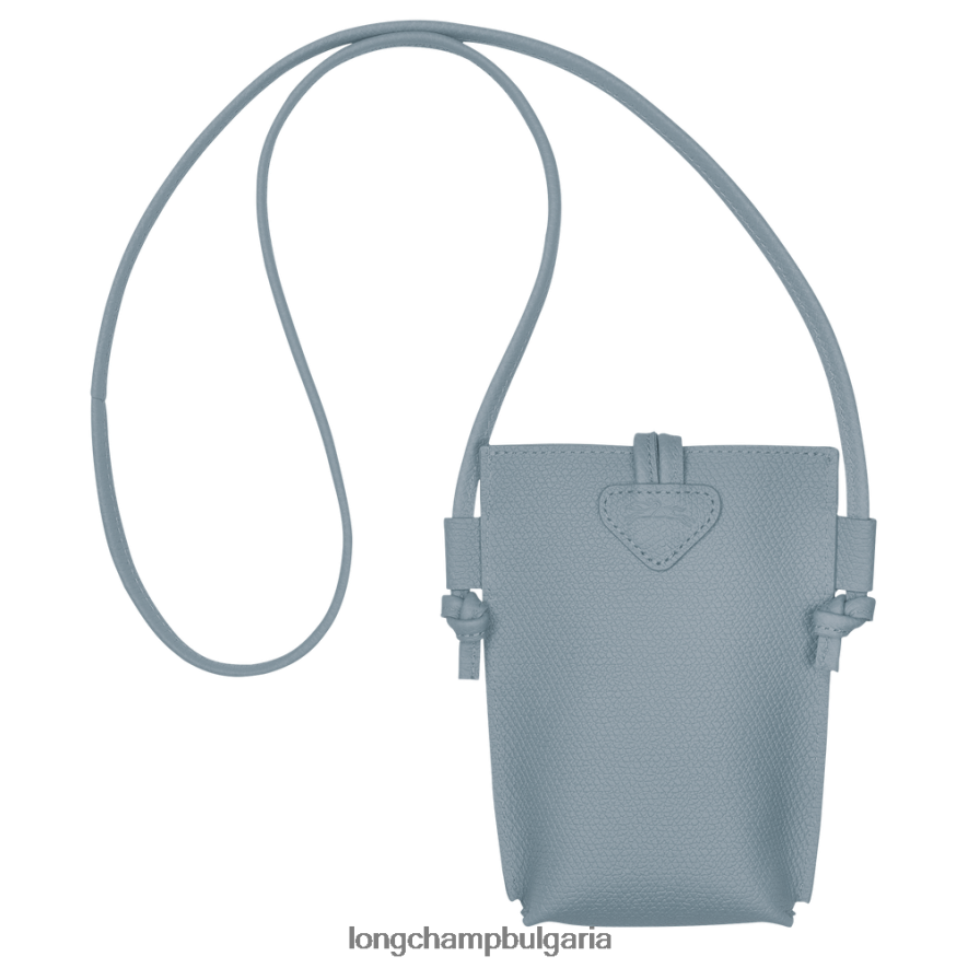 облачно синьо Жени калъф за телефон roseau с дантела кожени изделия Longchamp 6084PZ687