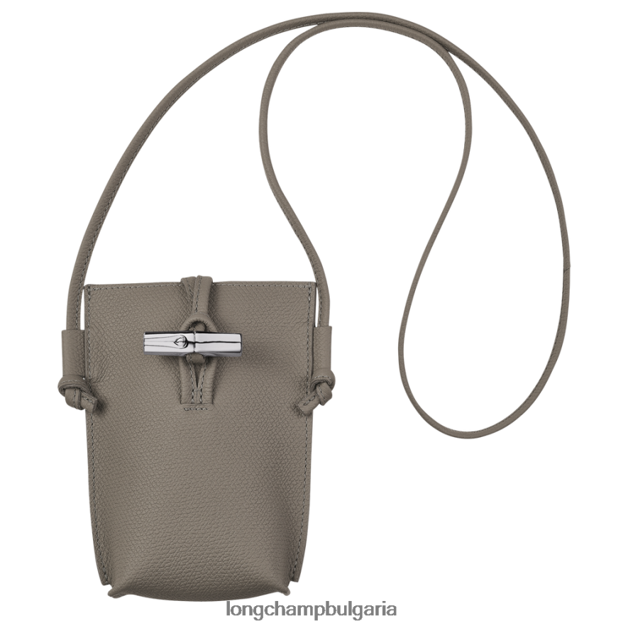 гургулицата Жени калъф за телефон roseau с дантела кожени изделия Longchamp 6084PZ688