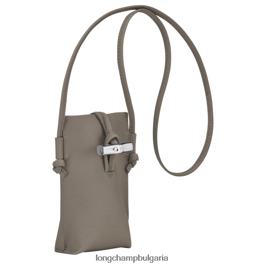 гургулицата Жени калъф за телефон roseau с дантела кожени изделия Longchamp 6084PZ688