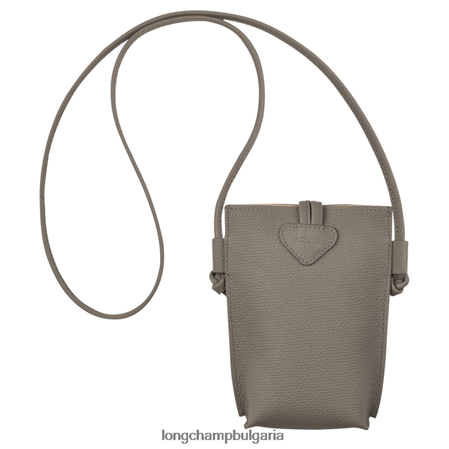 гургулицата Жени калъф за телефон roseau с дантела кожени изделия Longchamp 6084PZ688