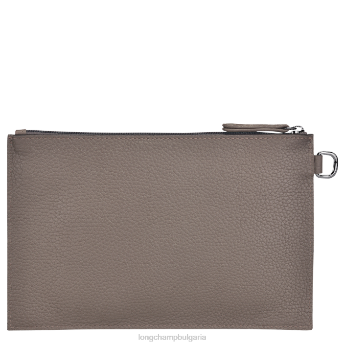 сиво Жени roseau есенциална торбичка кожени изделия Longchamp 6084PZ692