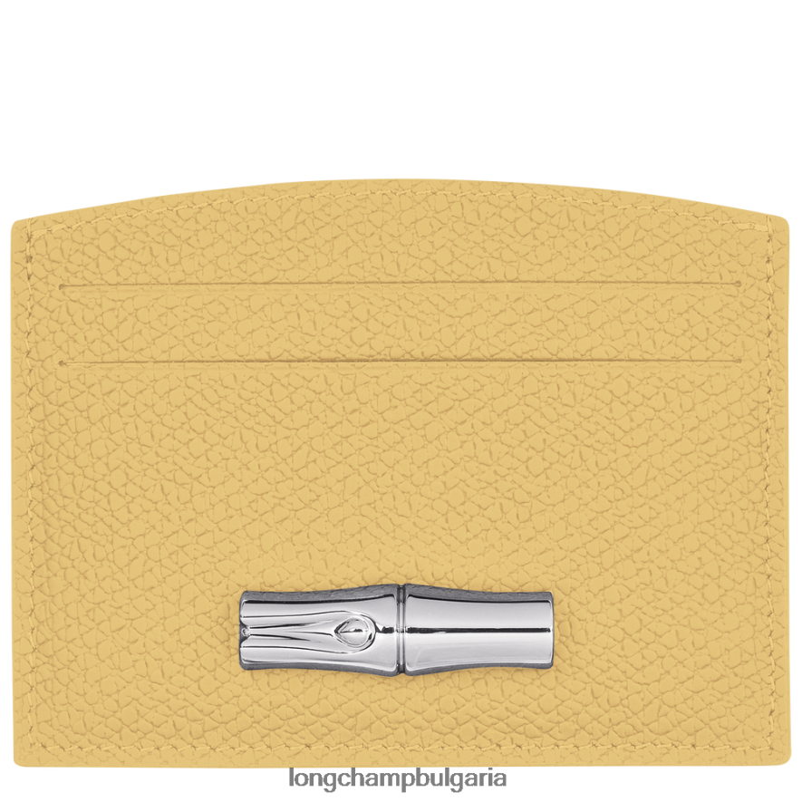 царевица Жени държач за карта Roseau кожени изделия Longchamp 6084PZ638
