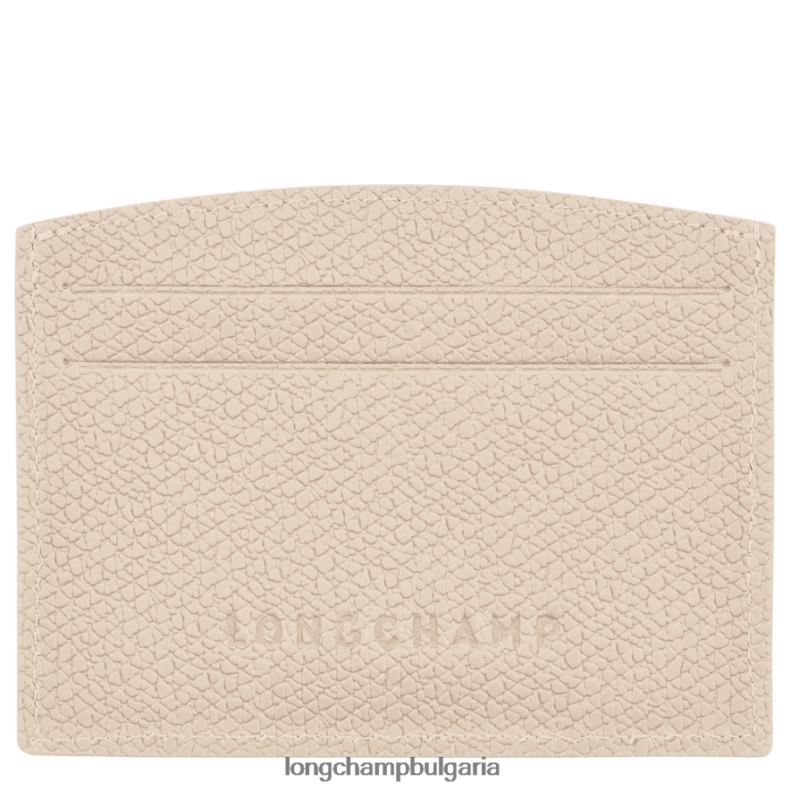 хартия Жени държач за карта Roseau кожени изделия Longchamp 6084PZ639