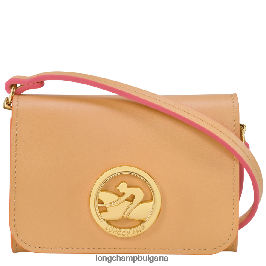 растителен Жени портмоне за монети box-trot с кожена дантела кожени изделия Longchamp 6084PZ513