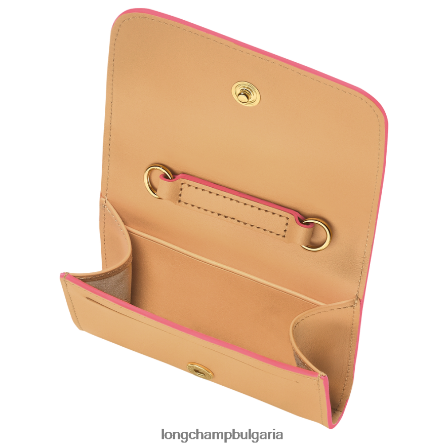 растителен Жени портмоне за монети box-trot с кожена дантела кожени изделия Longchamp 6084PZ513