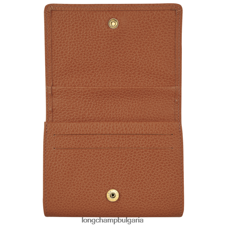 карамел Жени le foulonne кесия за монети кожени изделия Longchamp 6084PZ522