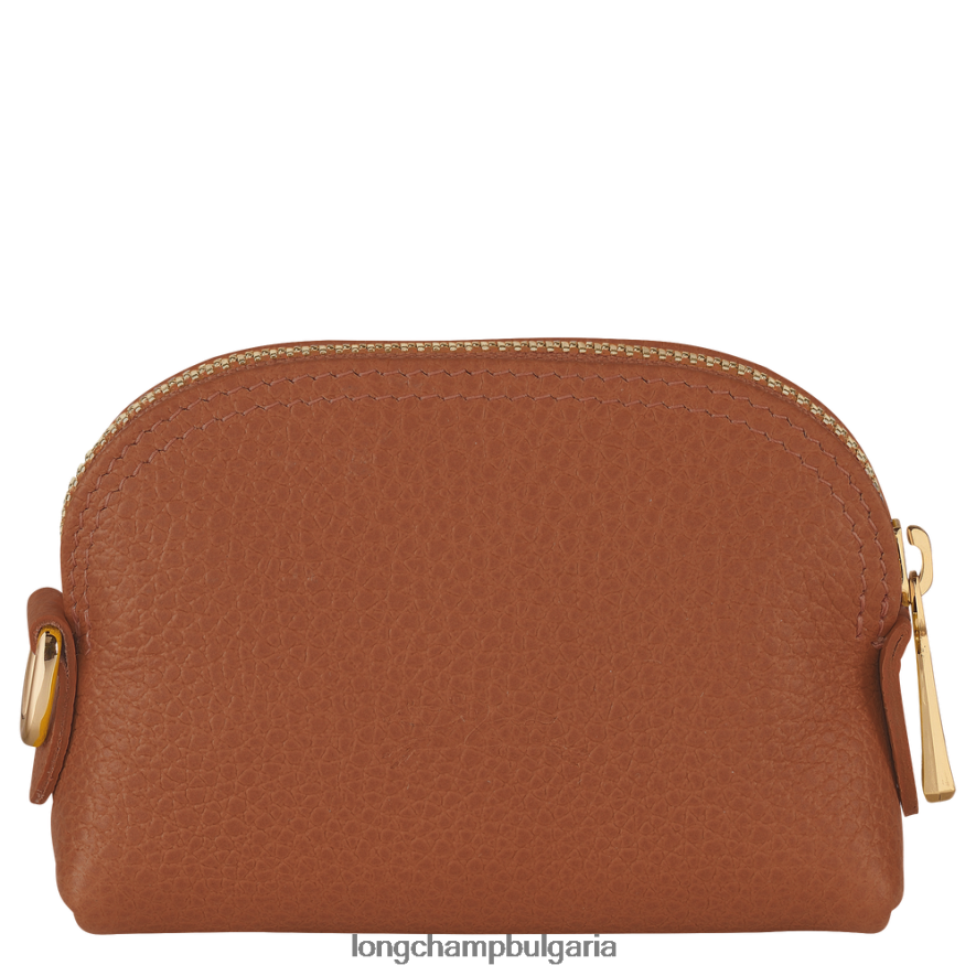 карамел Жени le foulonne кесия за монети кожени изделия Longchamp 6084PZ526