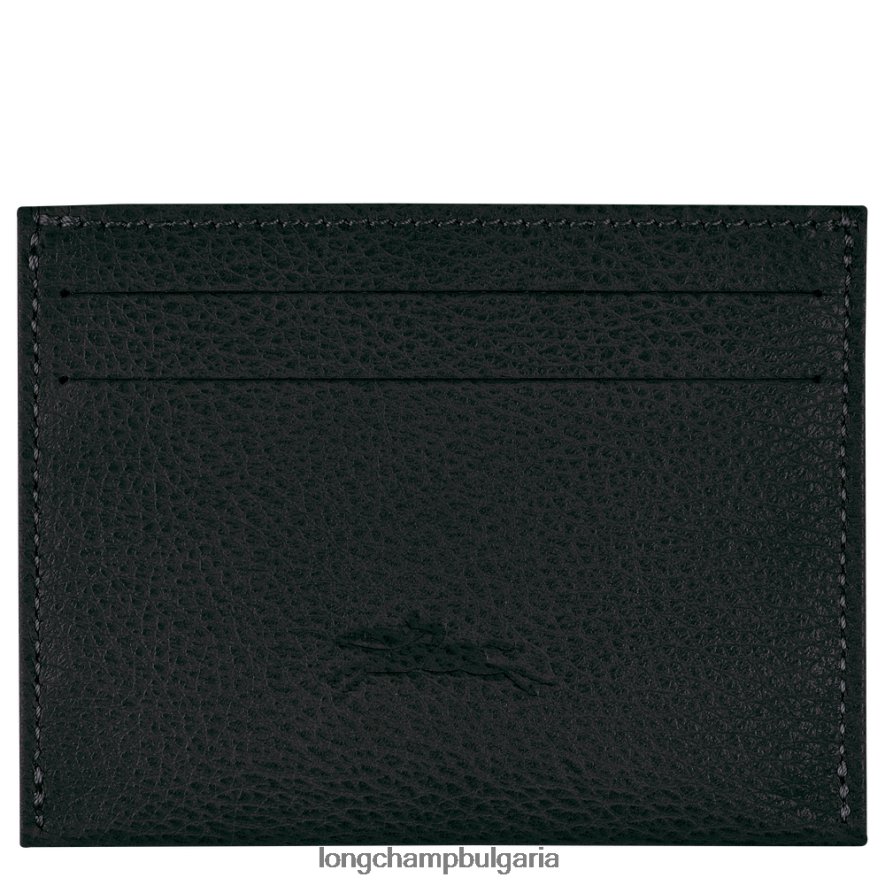 черен Жени le foulonne картодържател кожени изделия Longchamp 6084PZ643