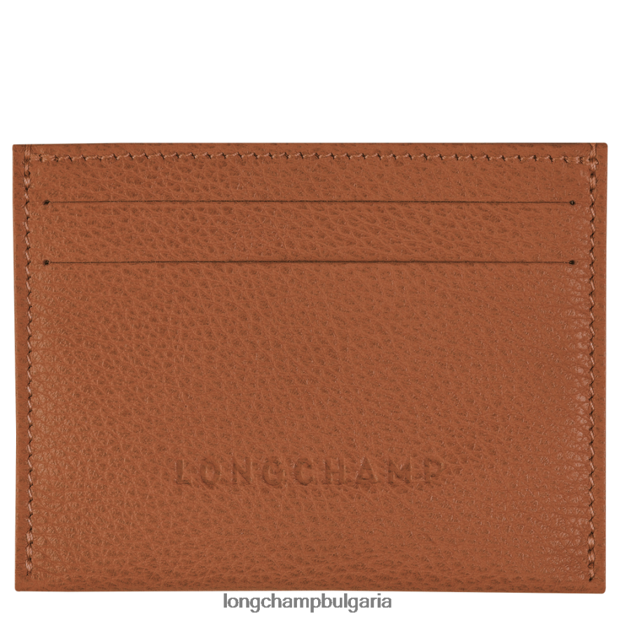 карамел Жени le foulonne картодържател кожени изделия Longchamp 6084PZ645