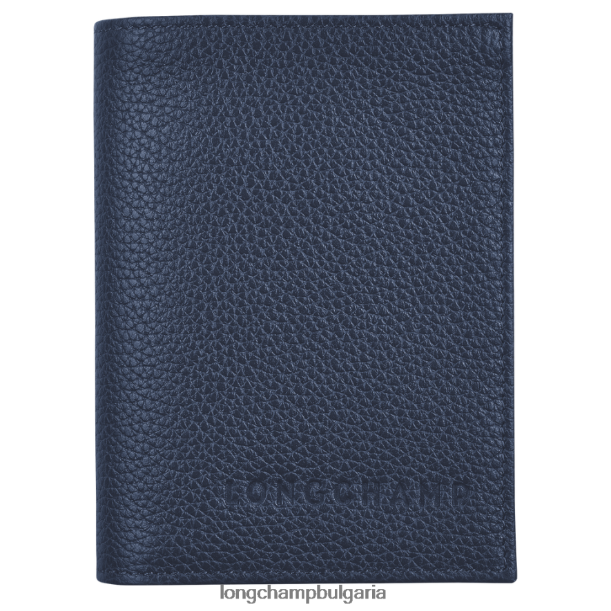 военноморски флот Жени притежател на карта le foulonne кожени изделия Longchamp 6084PZ661
