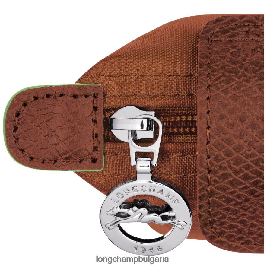 коняк Жени le pliage зелена кесия за монети кожени изделия Longchamp 6084PZ508