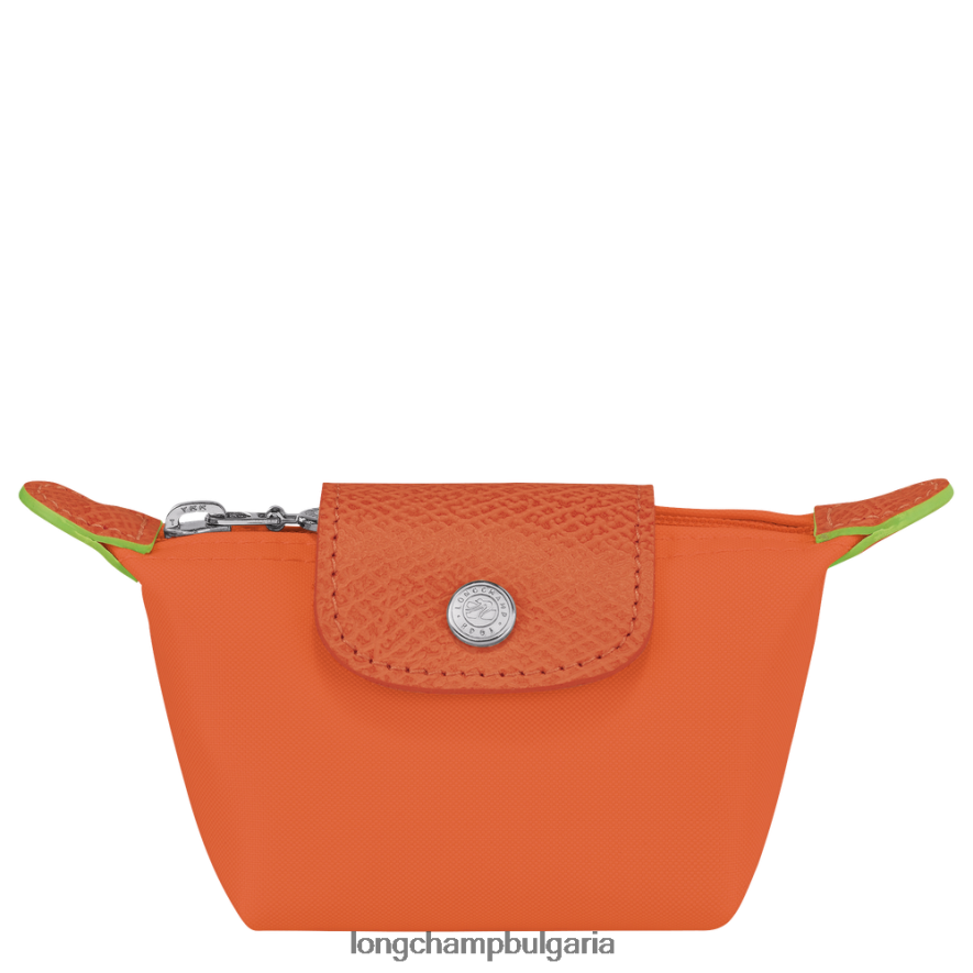 морков Жени le pliage зелена кесия за монети кожени изделия Longchamp 6084PZ511