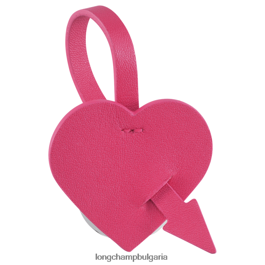 розово Жени ключодържатели coeur кожени изделия Longchamp 6084PZ758