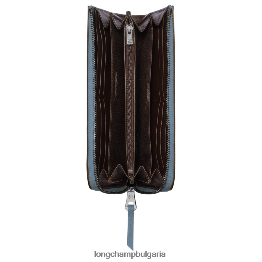 шисти Жени 3d портфейл с цип наоколо кожени изделия Longchamp 6084PZ622