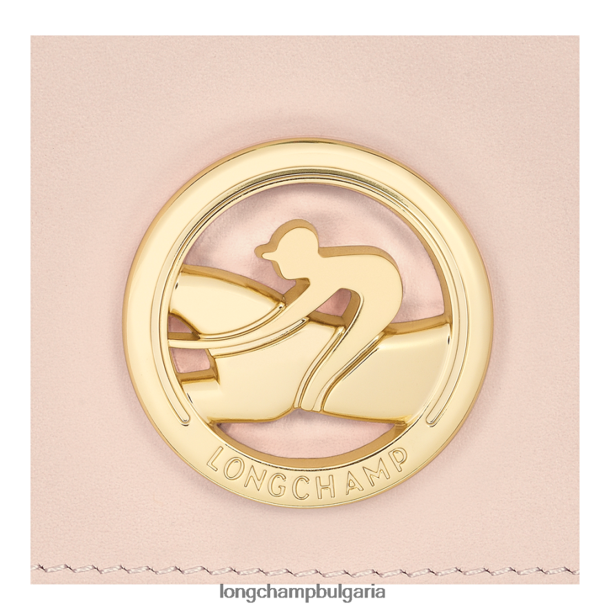 бледо розово Жени бокс-трот портфейл кожени изделия Longchamp 6084PZ557