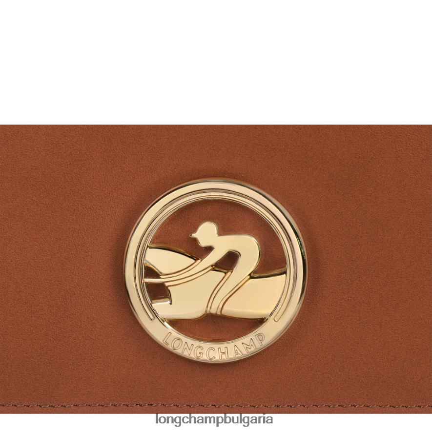 коняк Жени бокс-трот континентален портфейл кожени изделия Longchamp 6084PZ560