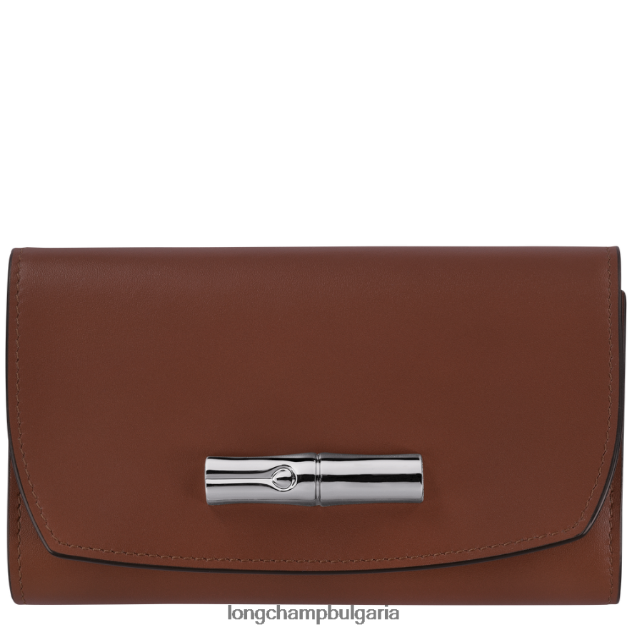 абанос Жени портфейл розо кожени изделия Longchamp 6084PZ562