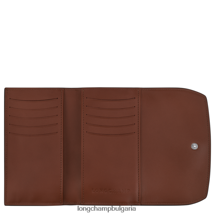 абанос Жени портфейл розо кожени изделия Longchamp 6084PZ562