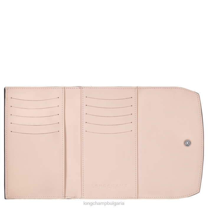 бледо розово Жени портфейл розо кожени изделия Longchamp 6084PZ564