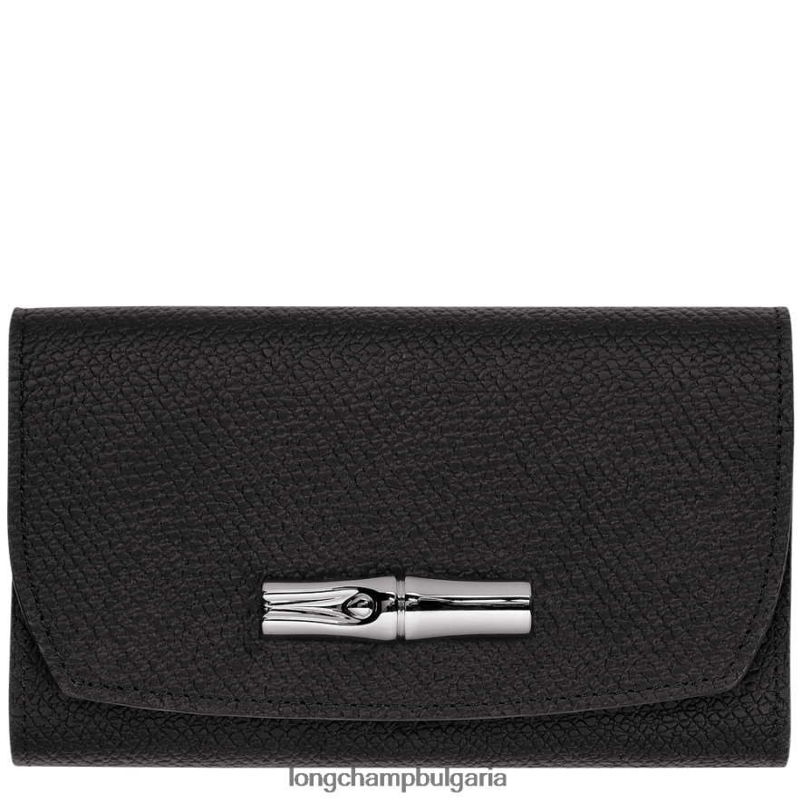 черен Жени портфейл розо кожени изделия Longchamp 6084PZ575