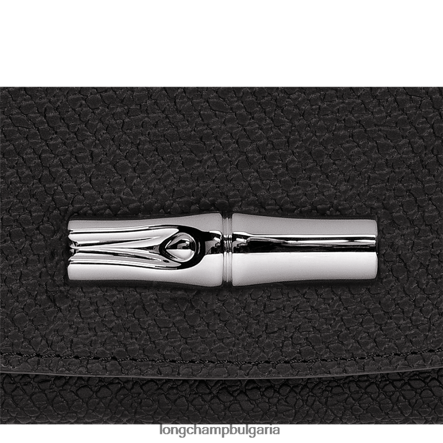 черен Жени портфейл розо кожени изделия Longchamp 6084PZ575