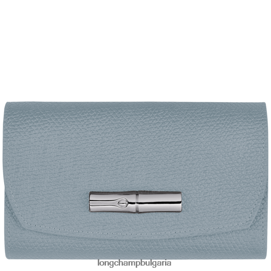 облачно синьо Жени портфейл розо кожени изделия Longchamp 6084PZ579