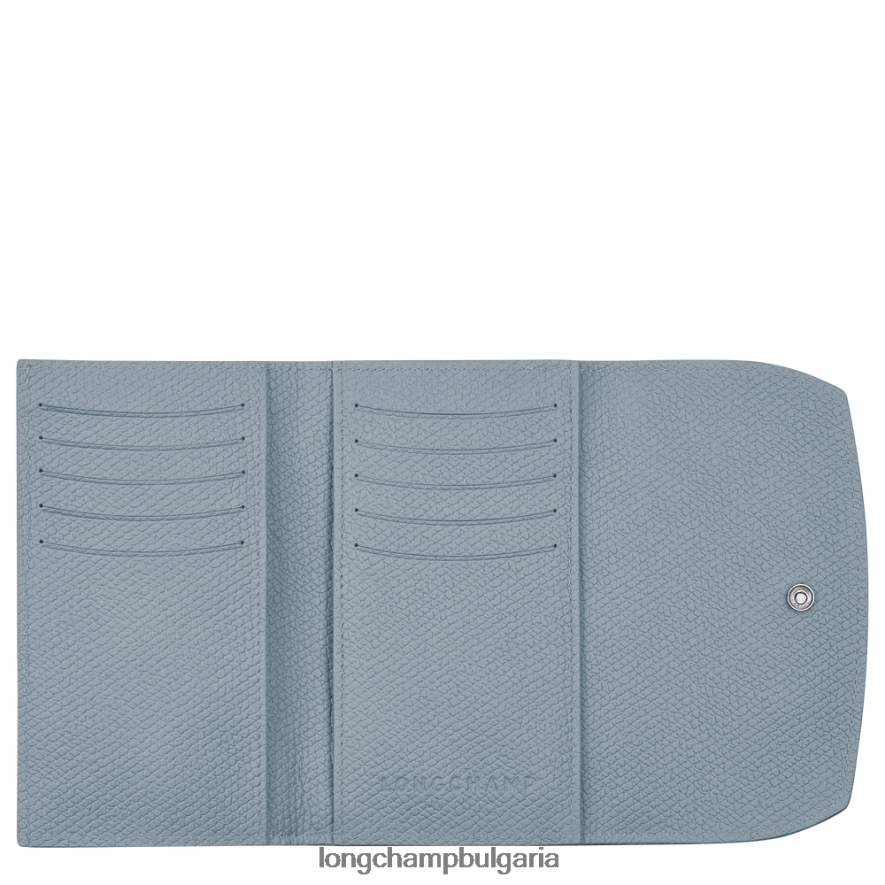 облачно синьо Жени портфейл розо кожени изделия Longchamp 6084PZ579