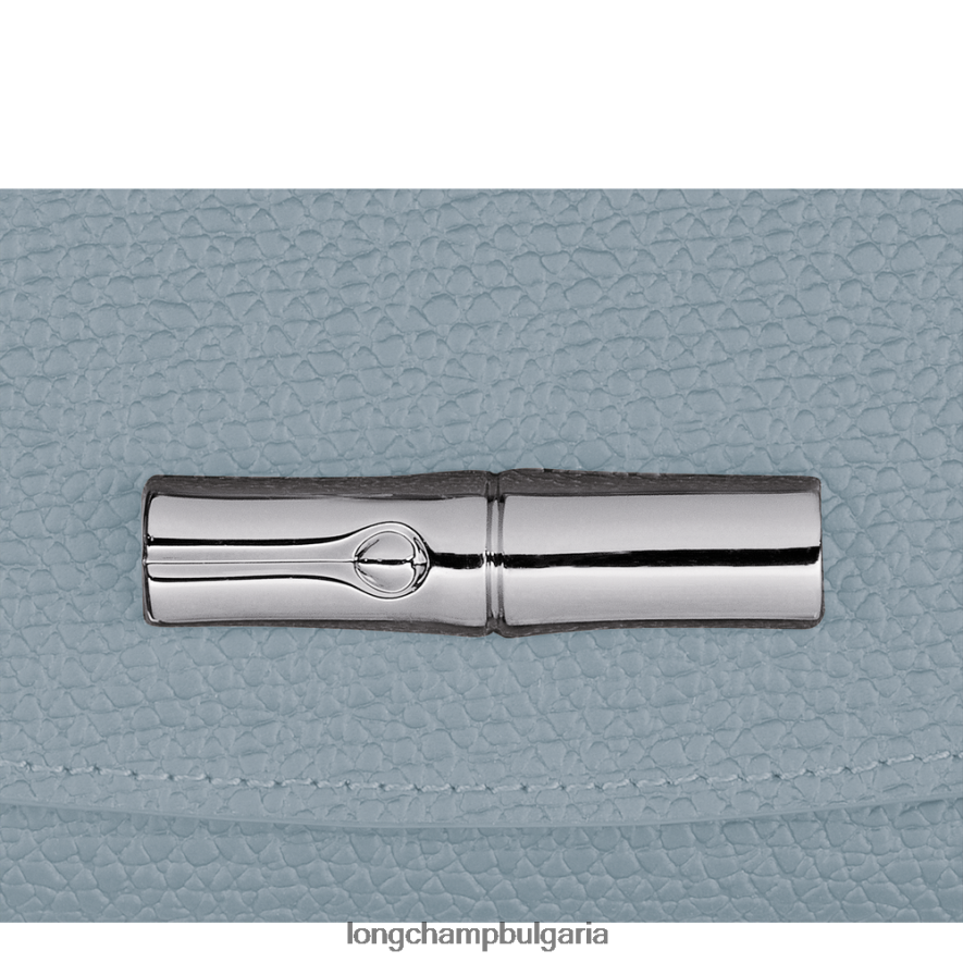 облачно синьо Жени портфейл розо кожени изделия Longchamp 6084PZ579