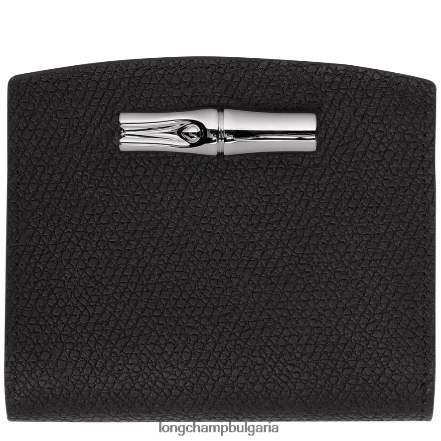 черен Жени портфейл розо кожени изделия Longchamp 6084PZ581