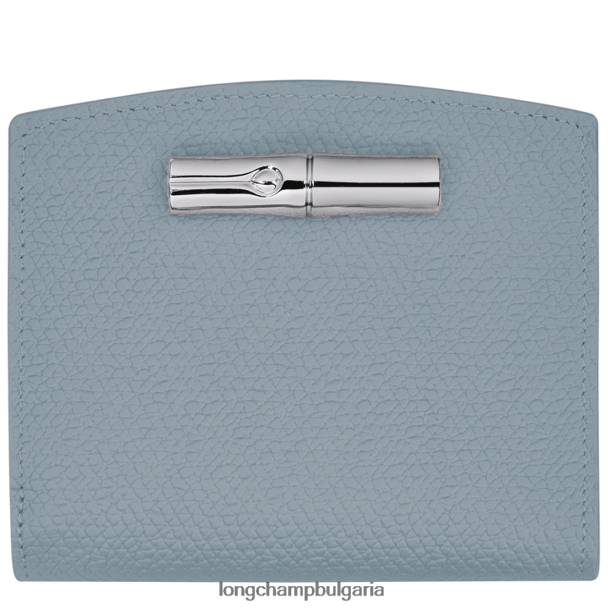 облачно синьо Жени портфейл розо кожени изделия Longchamp 6084PZ585