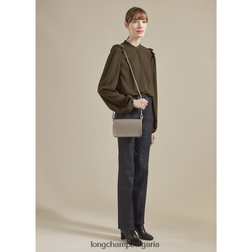 червен Жени le foulonne портфейл на верига кожени изделия Longchamp 6084PZ330