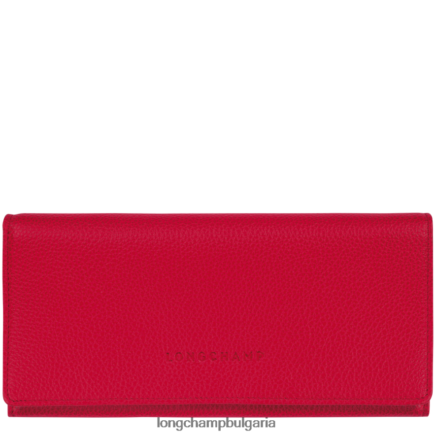 любов Жени le foulonne континентален портфейл кожени изделия Longchamp 6084PZ605