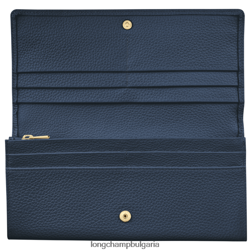 военноморски флот Жени le foulonne континентален портфейл кожени изделия Longchamp 6084PZ608