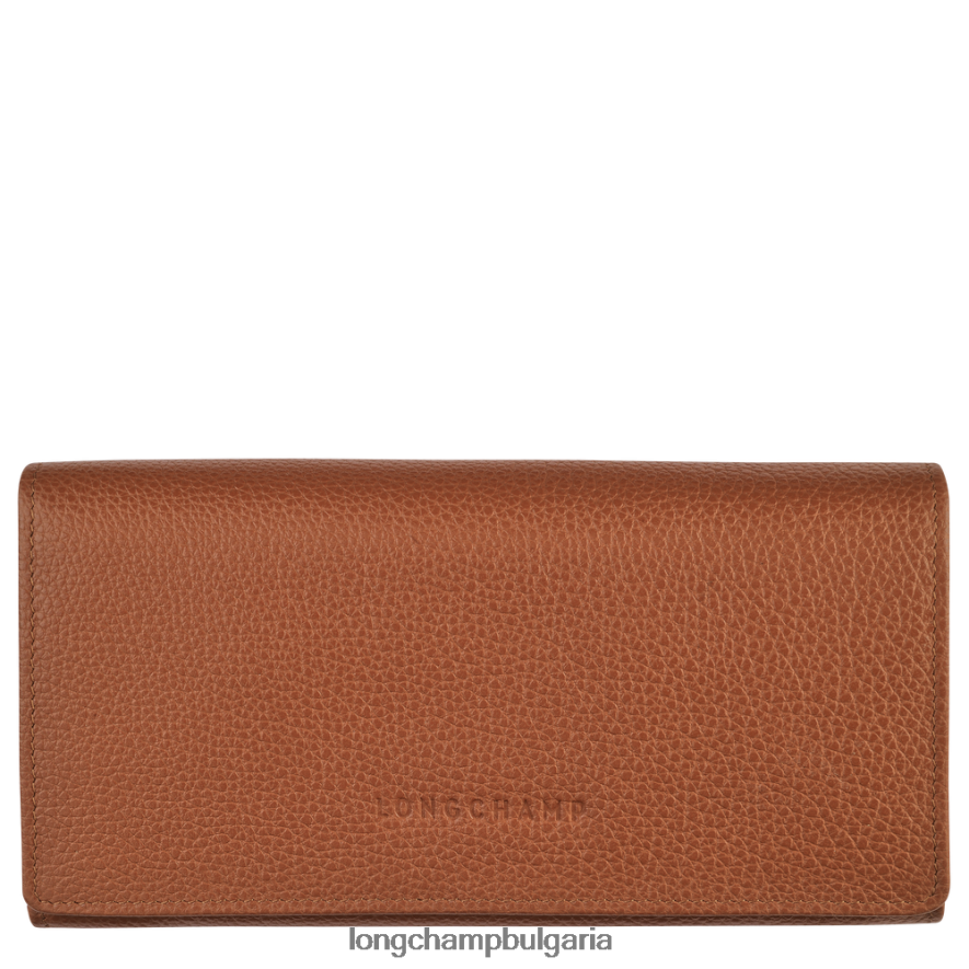 карамел Жени le foulonne континентален портфейл кожени изделия Longchamp 6084PZ610
