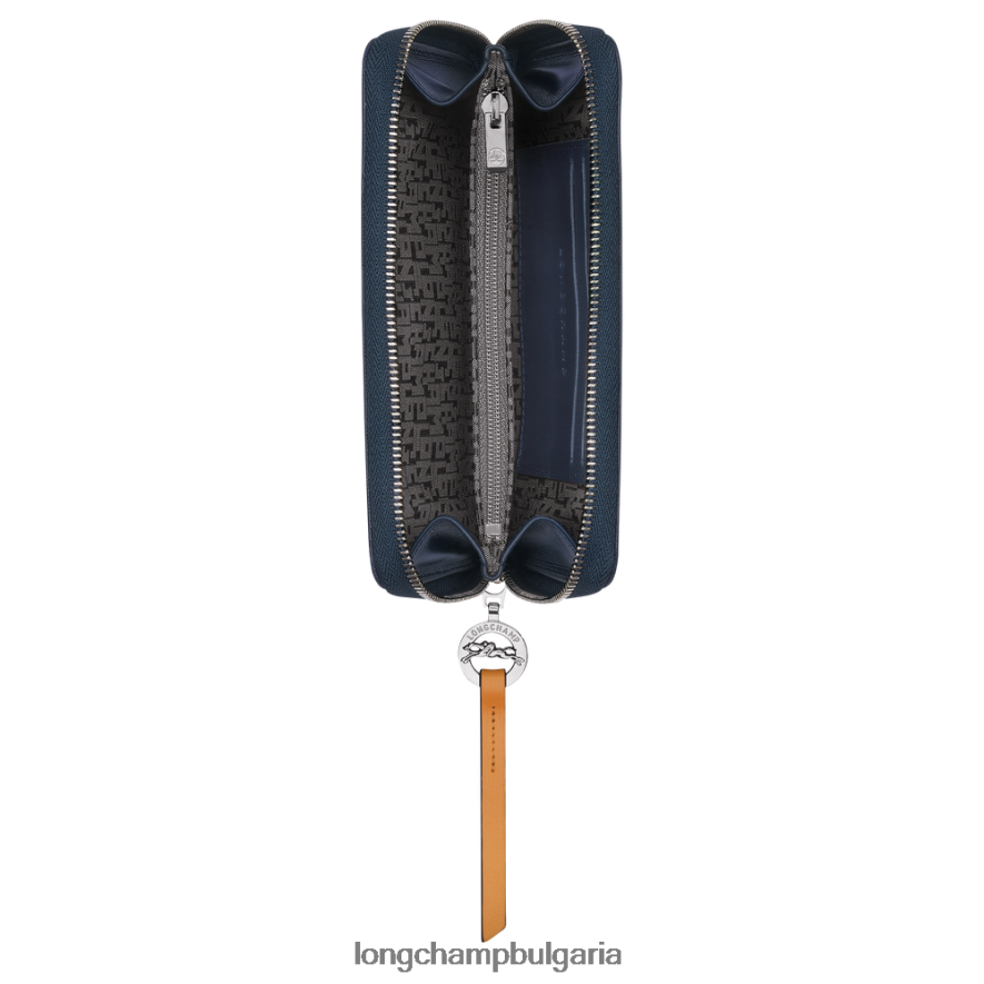 военноморски флот Жени градски портфейл le pliage кожени изделия Longchamp 6084PZ553