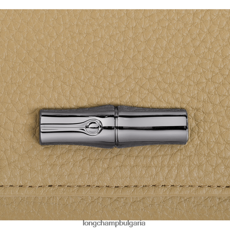 бежово Жени roseau есенциален портфейл кожени изделия Longchamp 6084PZ572