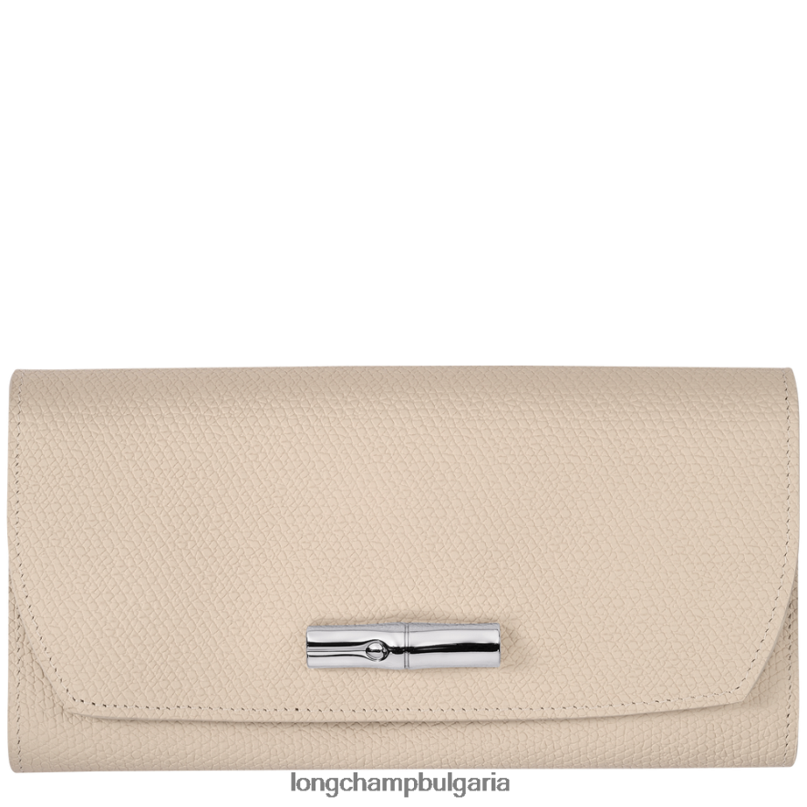 хартия Жени портфейл roseau continental кожени изделия Longchamp 6084PZ590