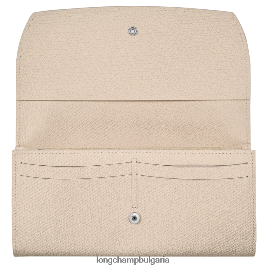 хартия Жени портфейл roseau continental кожени изделия Longchamp 6084PZ590