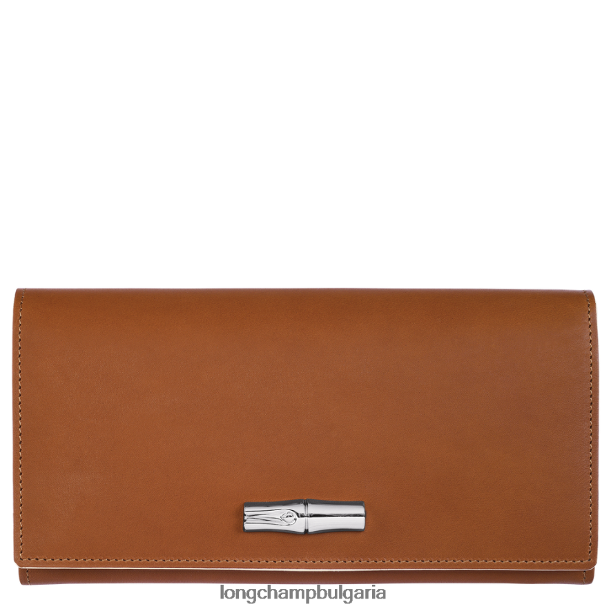 коняк Жени портфейл roseau continental кожени изделия Longchamp 6084PZ594