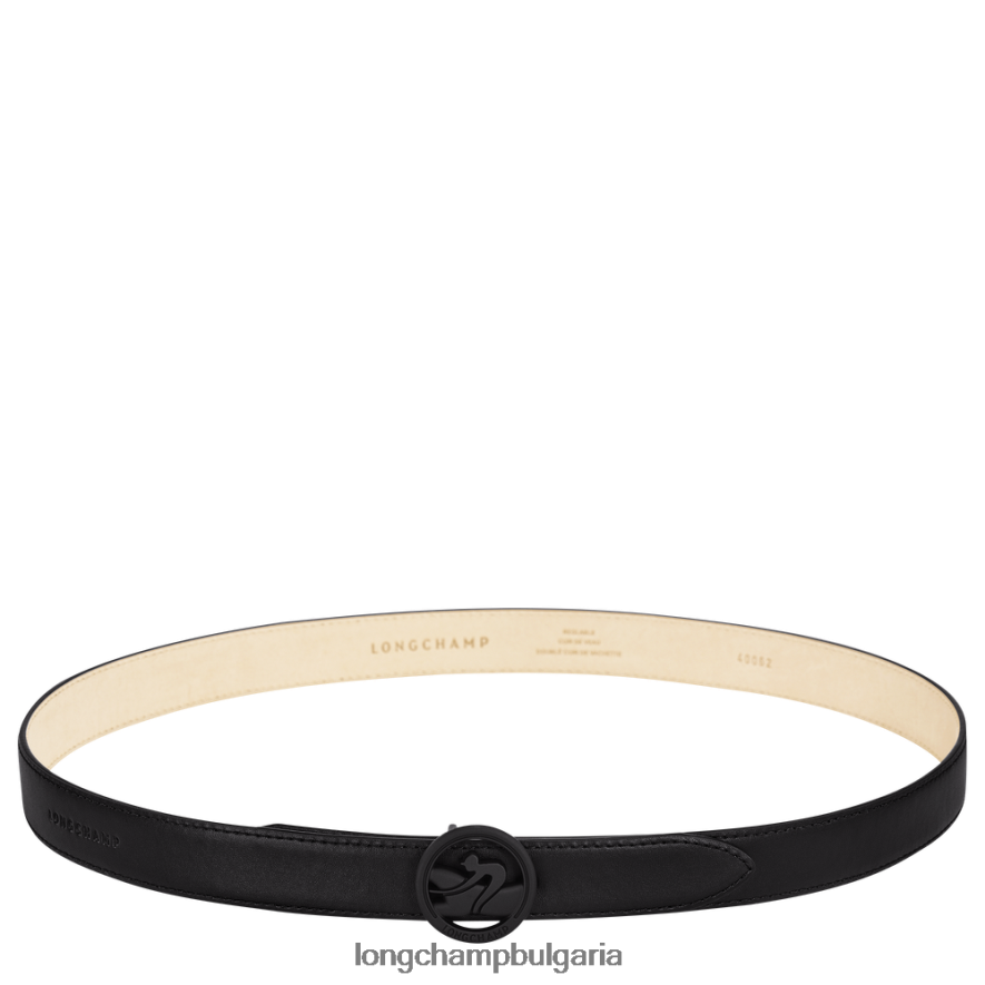 черен Жени пояс за бокс-тръс аксесоари Longchamp 6084PZ936